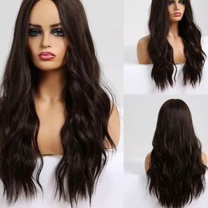 Dark Brown Brunette Synthetic Wig